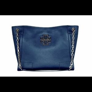Tory Burch Britten Medium Blue Bag